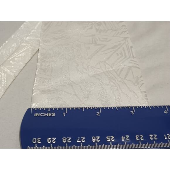 Ketch White On White Abstract Print Polyester Tie - Picture 3 of 8